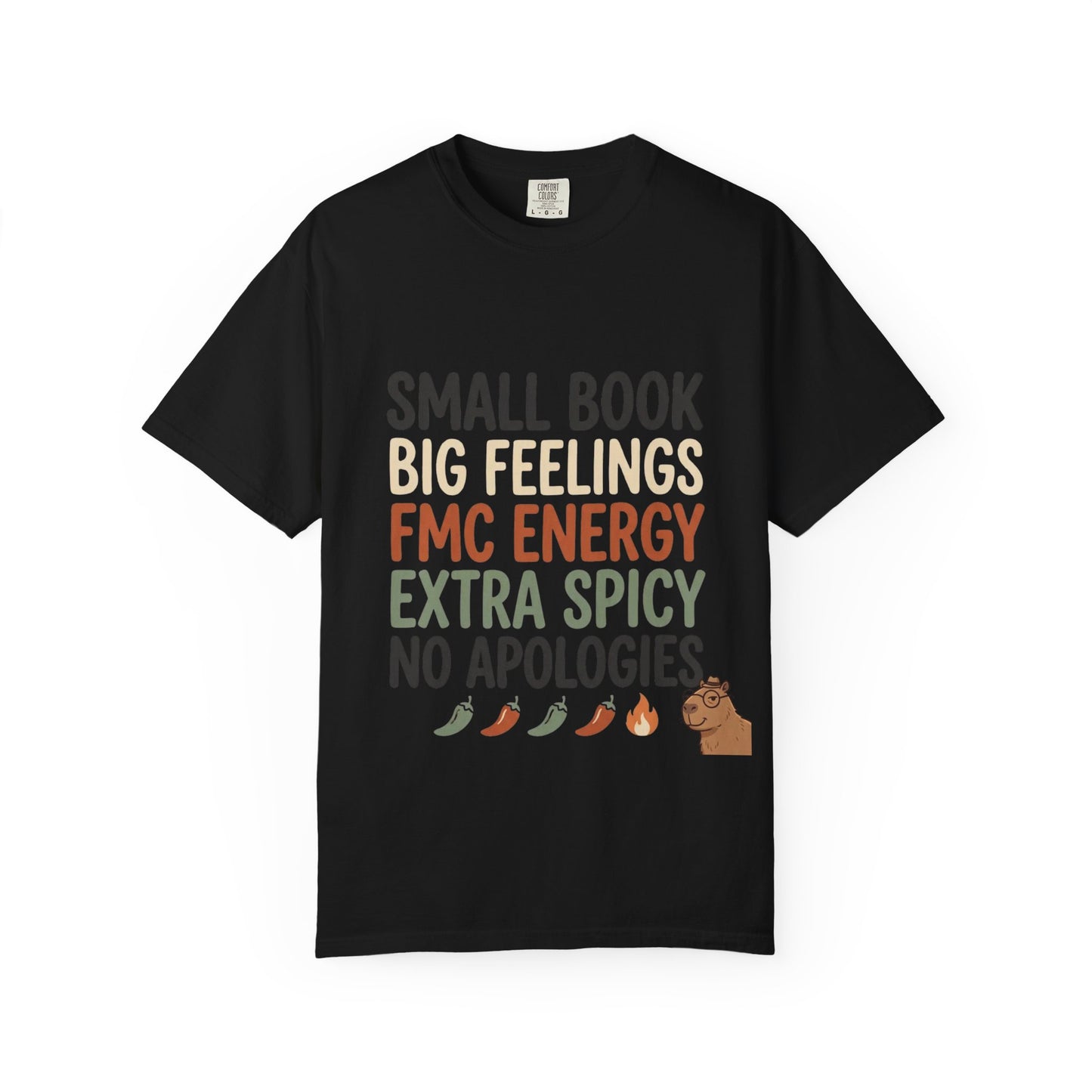 T-Shirt — "Small Book, Big Feelings, FMC Energy" Funny Literary Tee