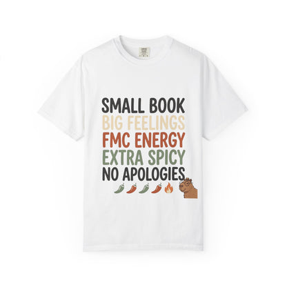 T-Shirt — "Small Book, Big Feelings, FMC Energy" Funny Literary Tee