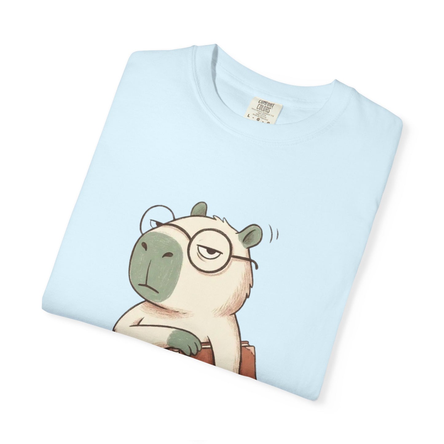T-Shirt — Cute Bookish Sloth Graphic Tee “I Closed My Book To Be Here”