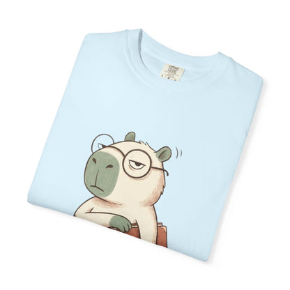 T-Shirt — Cute Bookish Sloth Graphic Tee “I Closed My Book To Be Here”