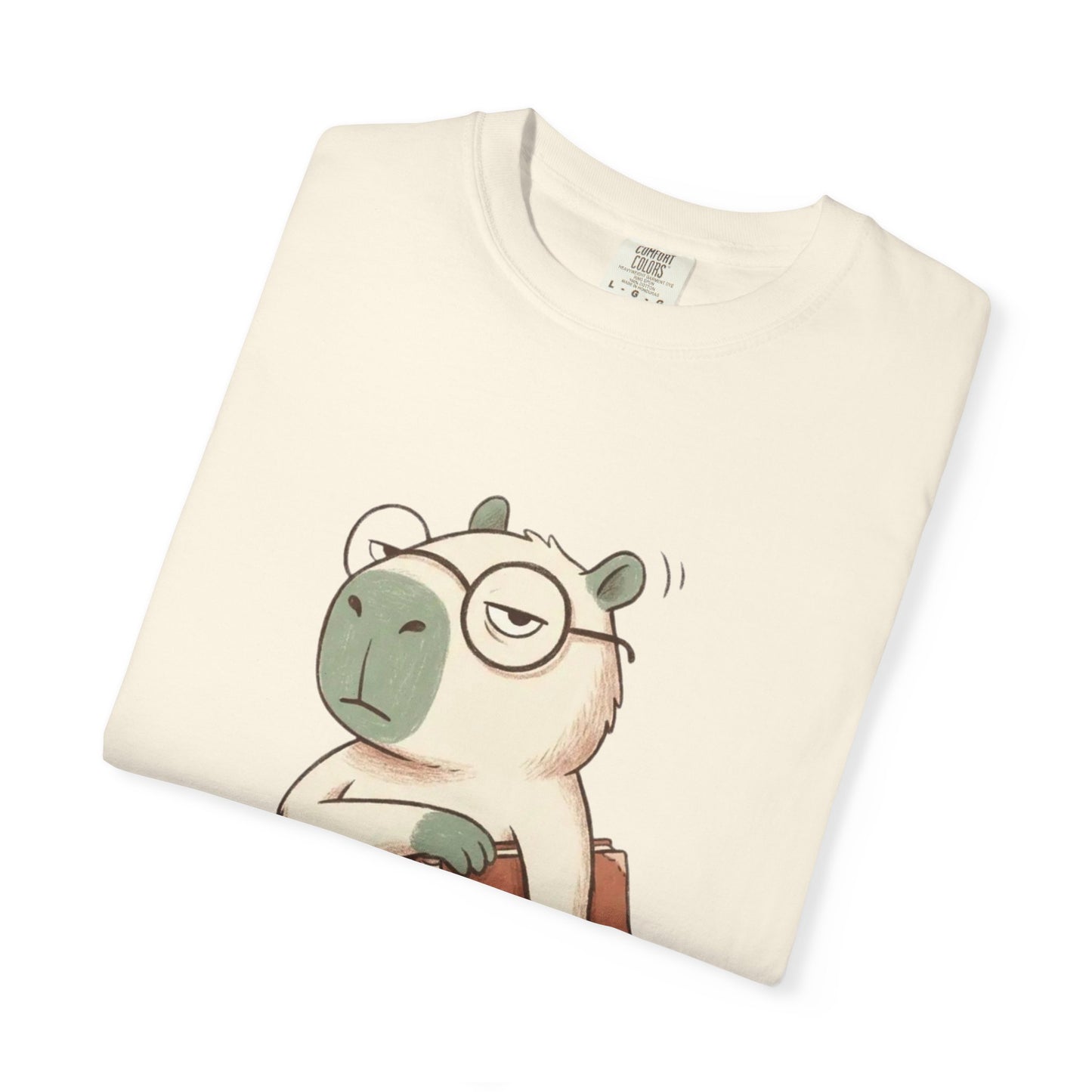 T-Shirt — Cute Bookish Sloth Graphic Tee “I Closed My Book To Be Here”