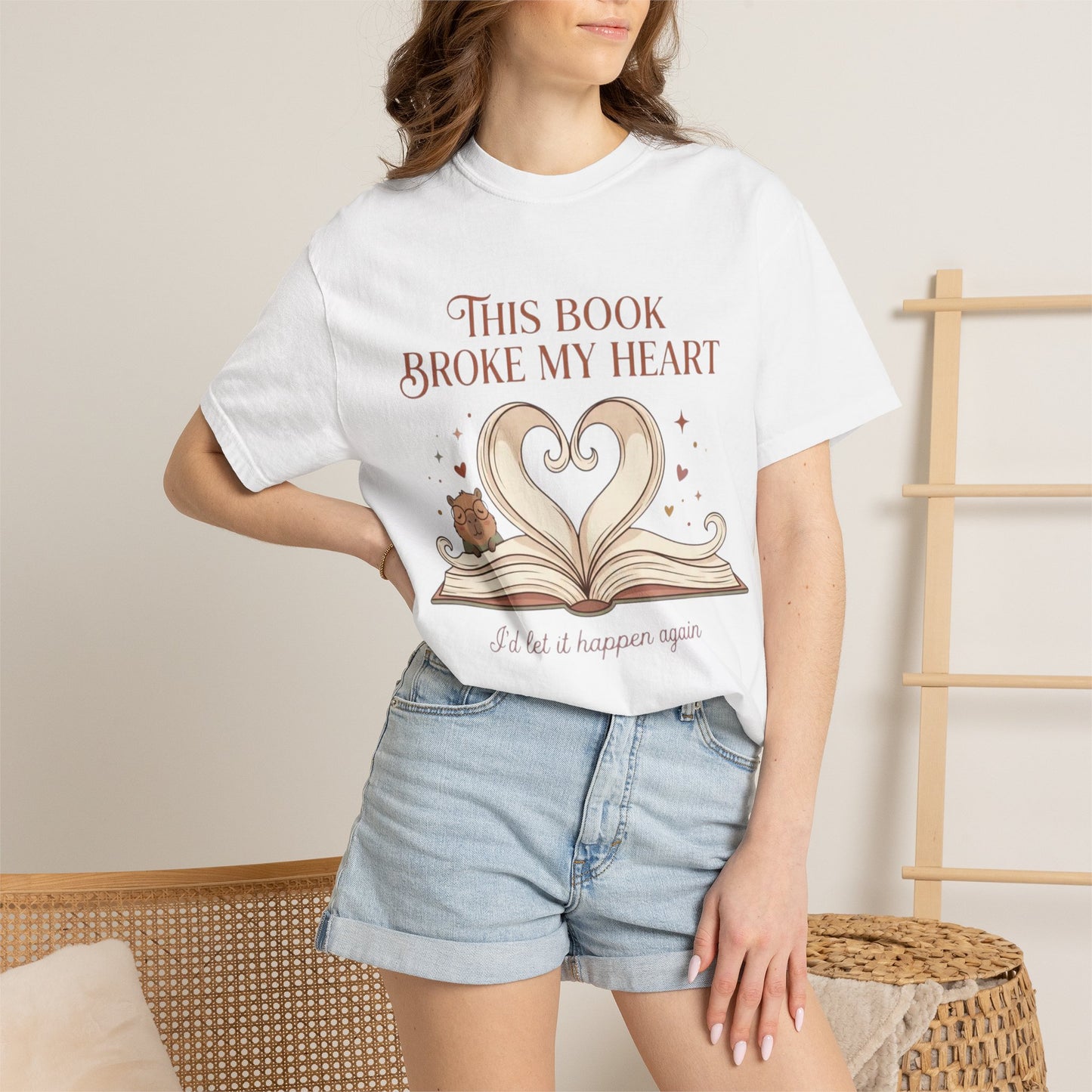 Book Lover T‑Shirt — "This Book Broke My Heart" Graphic Tee