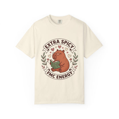 Extra Spicy FMC Energy T-Shirt — Cute Reading Bear Graphic Tee