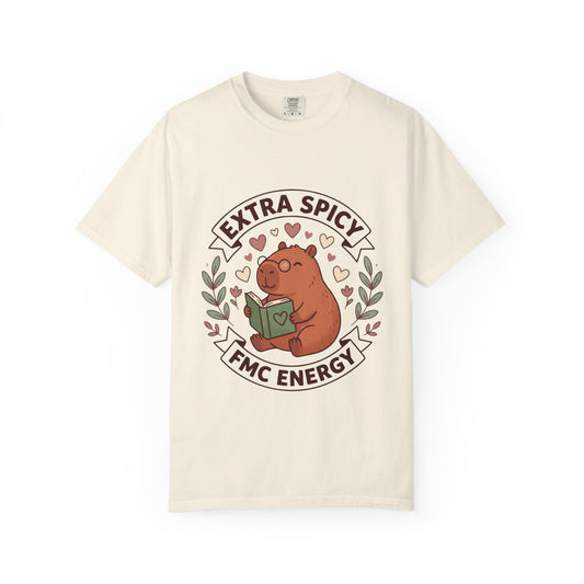 Extra Spicy FMC Energy T-Shirt — Cute Reading Bear Graphic Tee