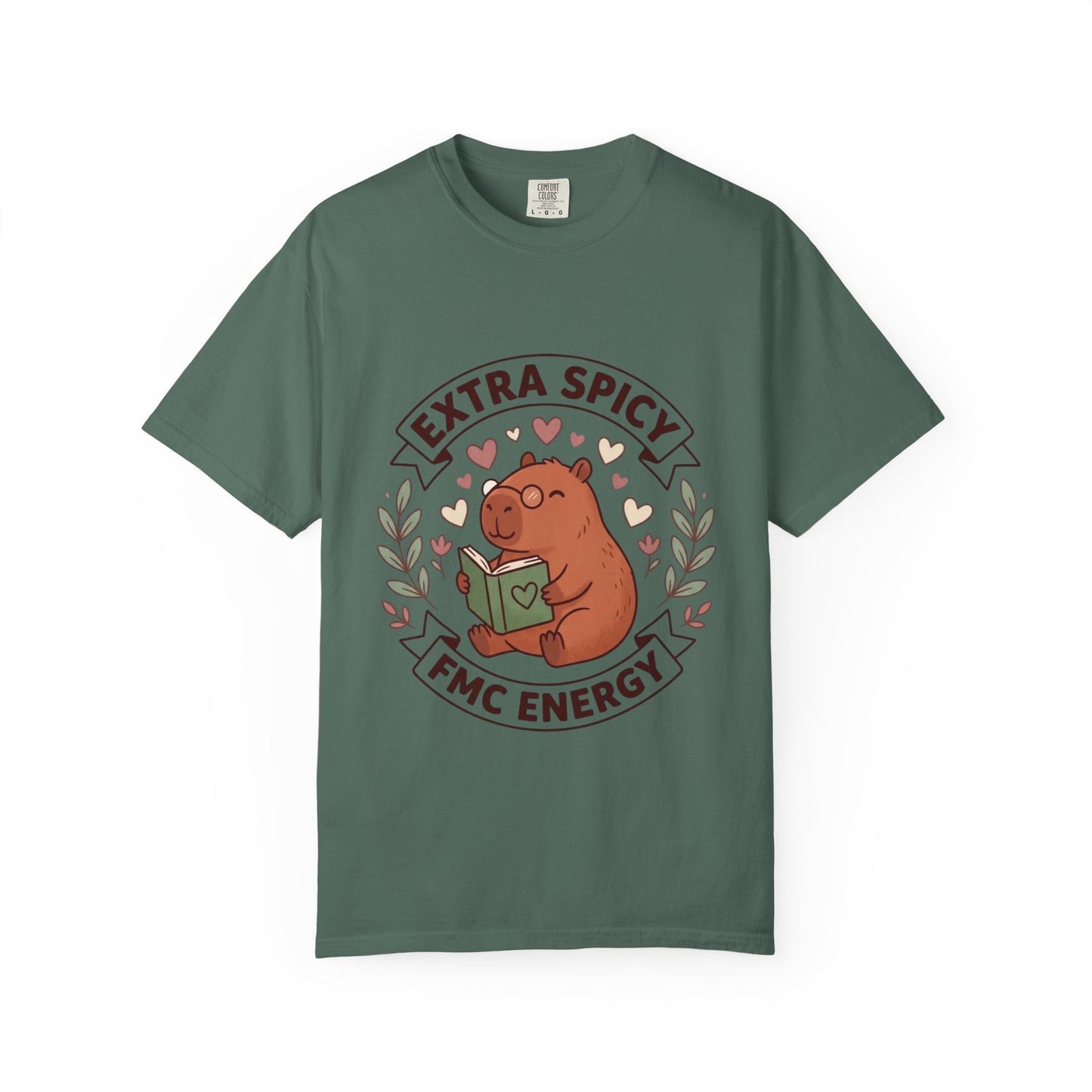 Extra Spicy FMC Energy T-Shirt — Cute Reading Bear Graphic Tee