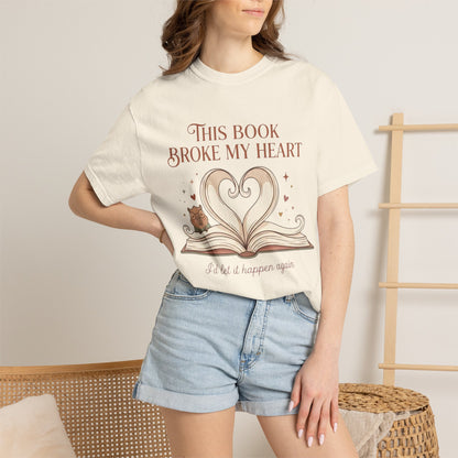 Book Lover T‑Shirt — "This Book Broke My Heart" Graphic Tee