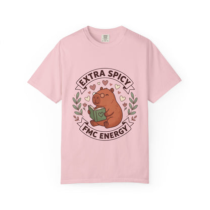 Extra Spicy FMC Energy T-Shirt — Cute Reading Bear Graphic Tee