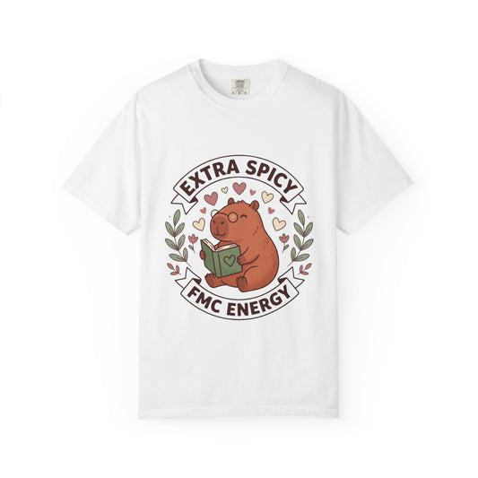 Extra Spicy FMC Energy T-Shirt — Cute Reading Bear Graphic Tee