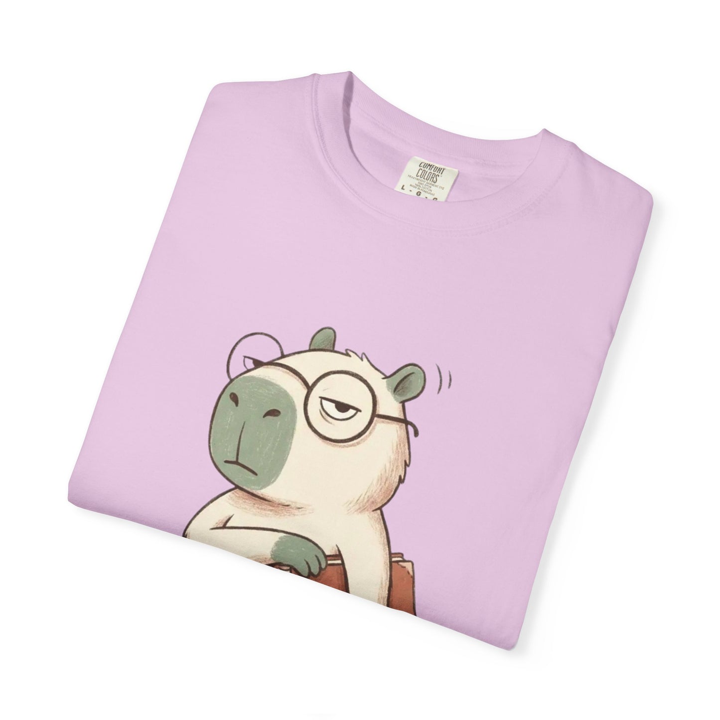 T-Shirt — Cute Bookish Sloth Graphic Tee “I Closed My Book To Be Here”